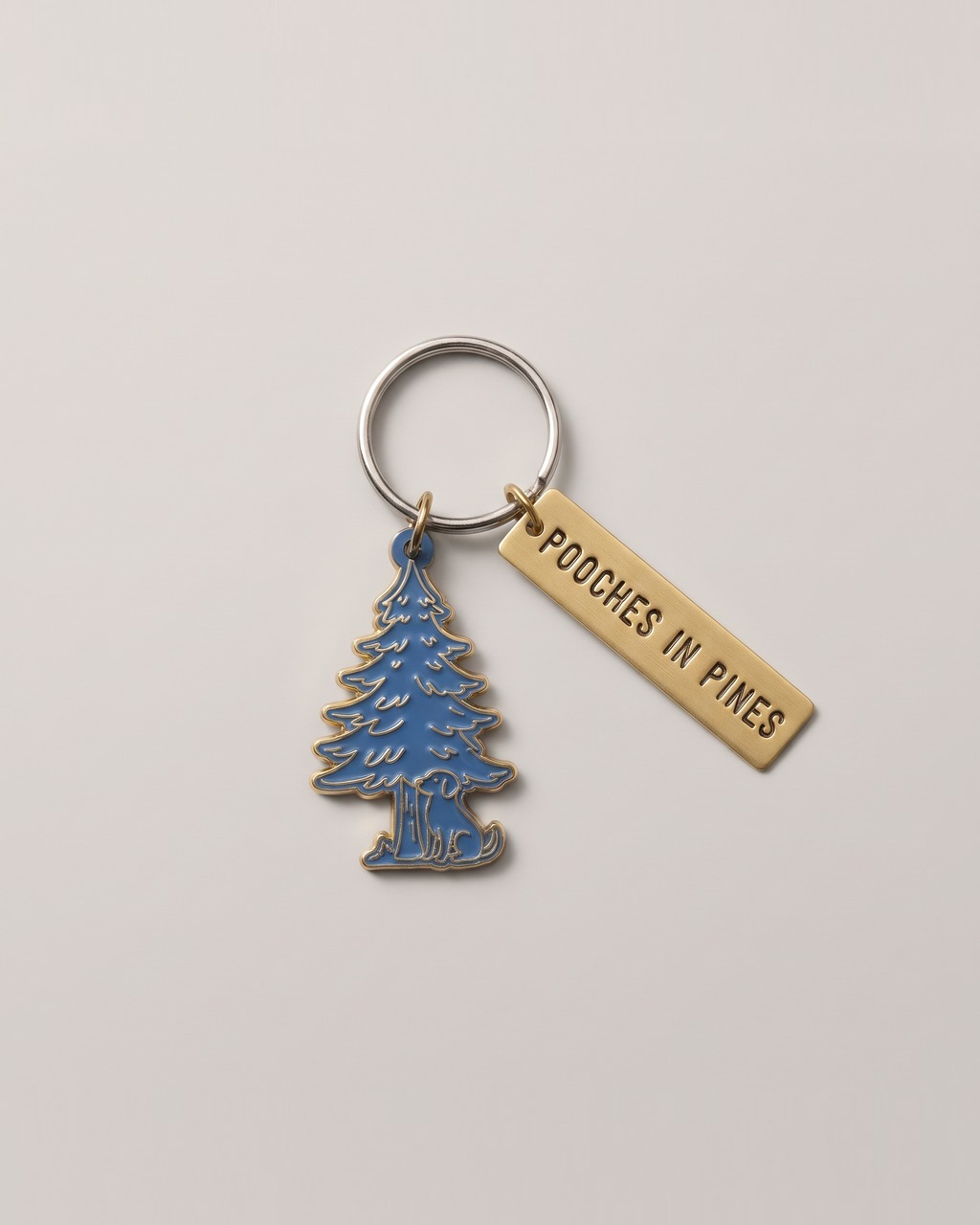 Pine Pup Keychain
